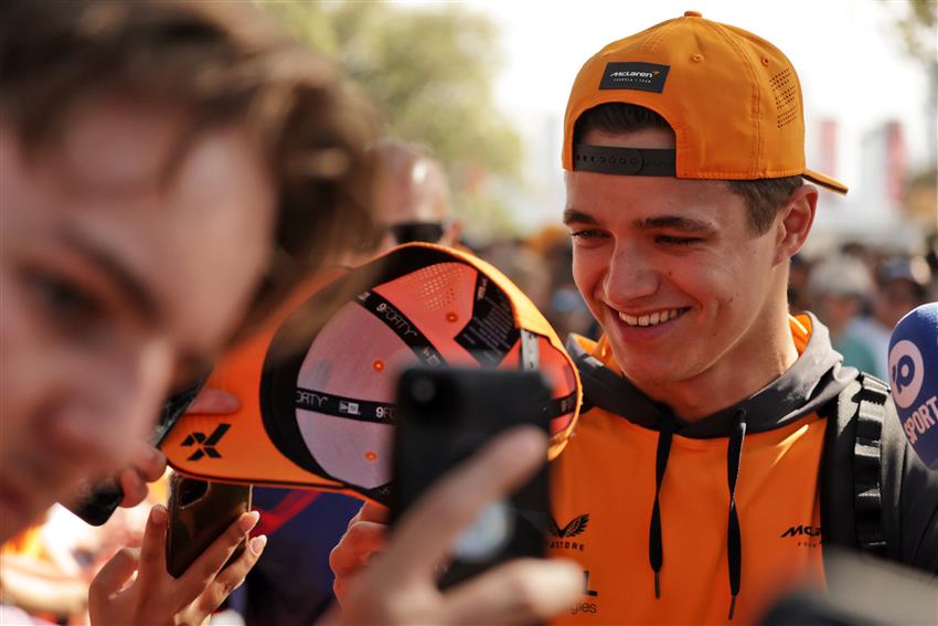 Lando Norris and fans